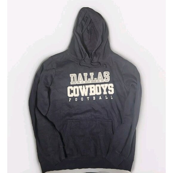Cowboys Her Style Dallas Cowboys Hoodie Sweatshirt Women’s L Navy Blue Pouch - Picture 1 of 9